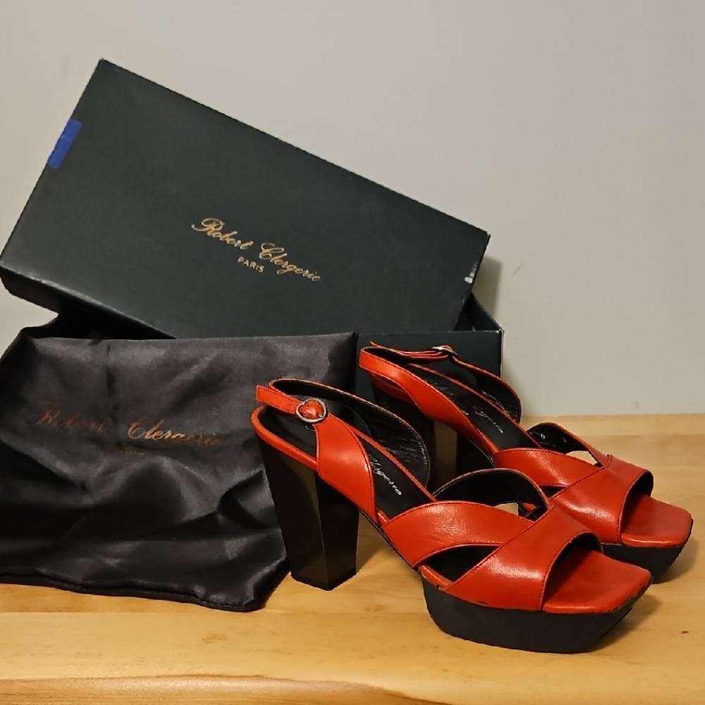 Robert Clergerie Women's Bold Red Heels